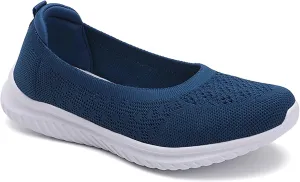 Semshedy Women's Nusing Flats Slip On Platform Walking Shoes Lightweight No Lace Sneakers