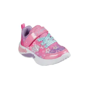 Skechers 302324N Star Sparks Girls Pink Multi Textile Touch Fastening Trainers