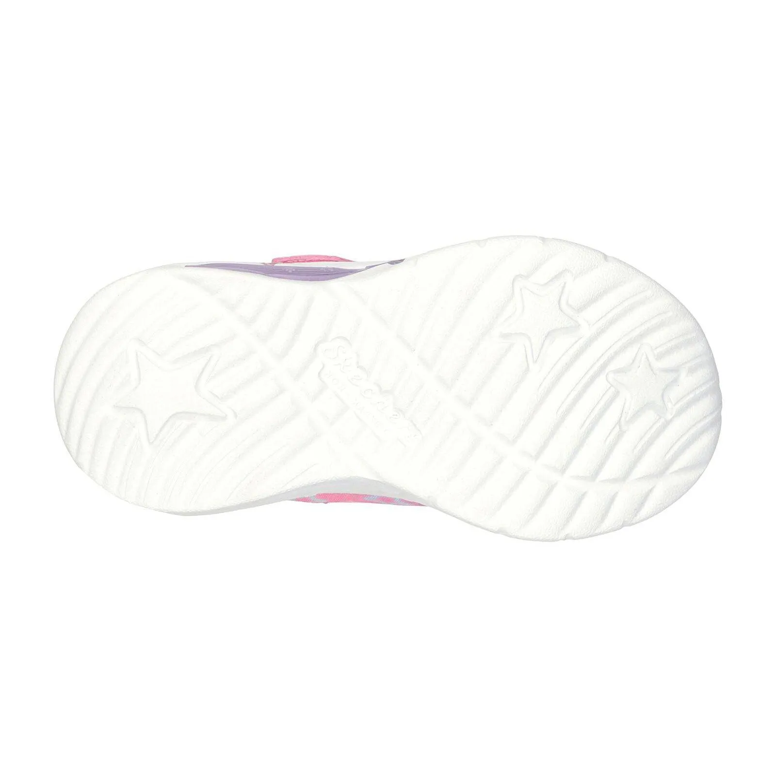 Skechers 302324N Star Sparks Girls Pink Multi Textile Touch Fastening Trainers