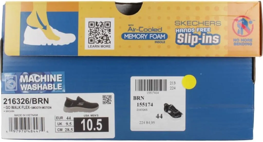 Skechers Men's Hands Free Slip-ins: Go Walk Flex-Smooth Motion Sneaker