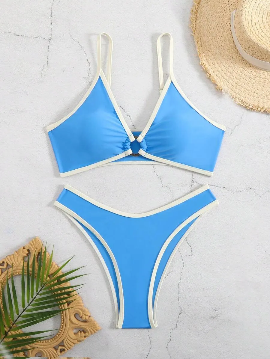 Sleek Ring Front Bikini Set