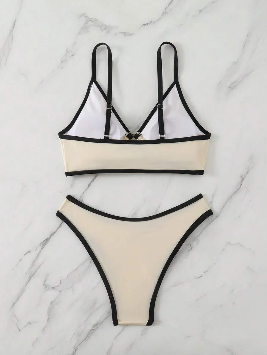 Sleek Ring Front Bikini Set