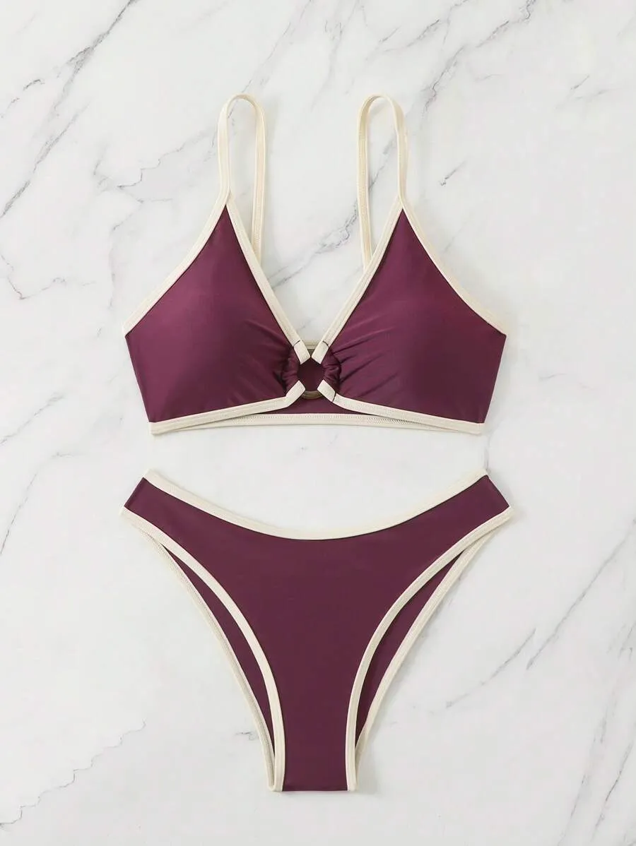 Sleek Ring Front Bikini Set