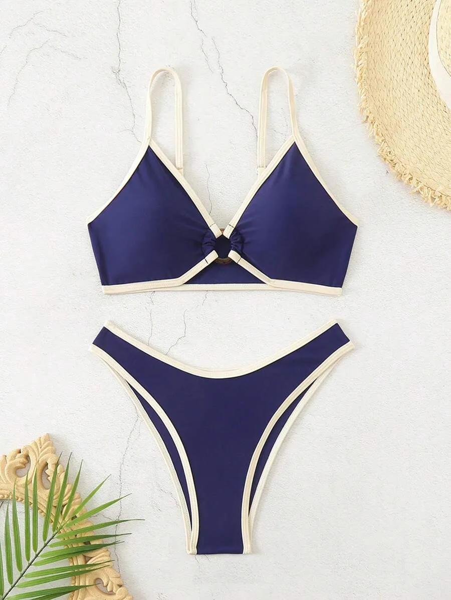 Sleek Ring Front Bikini Set