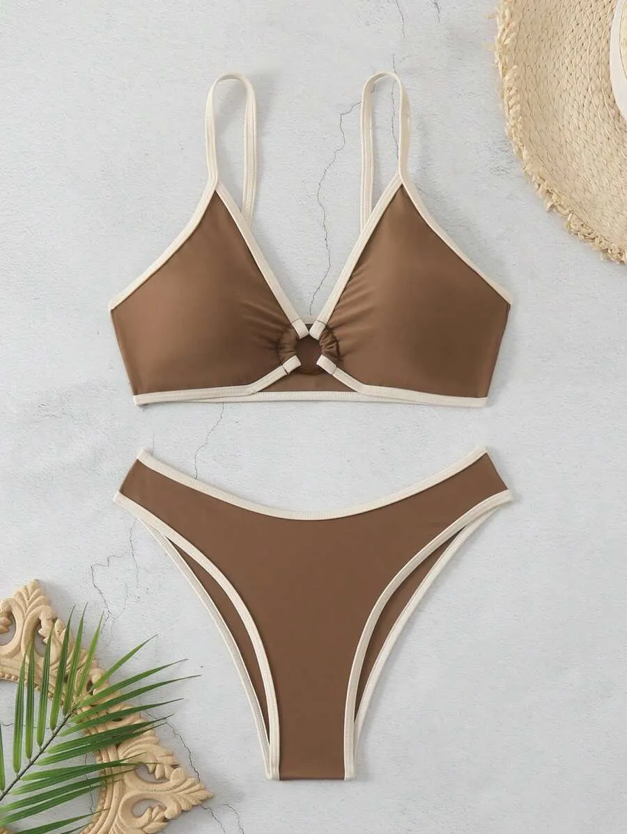 Sleek Ring Front Bikini Set