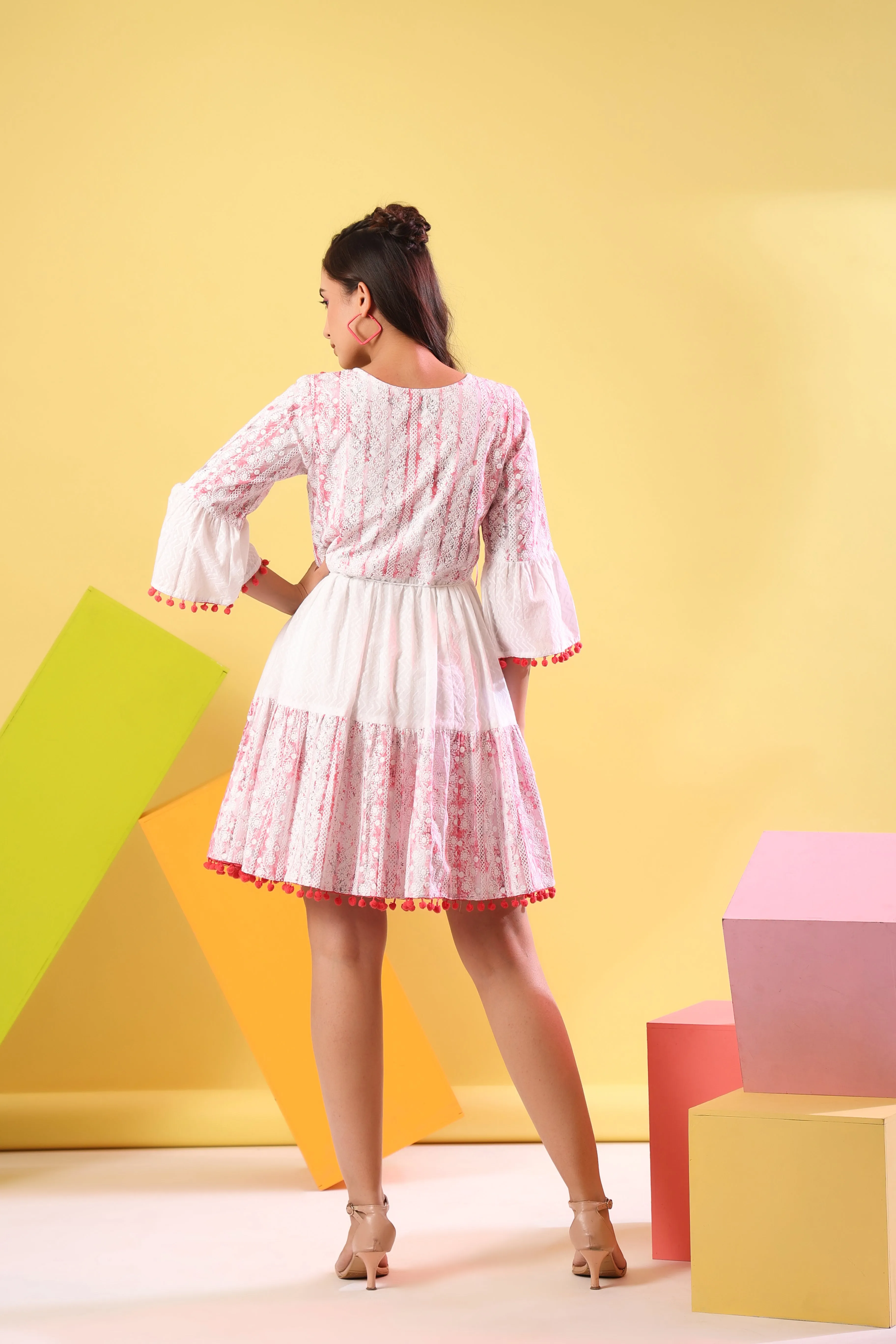 Sleek Short Tiered Dress