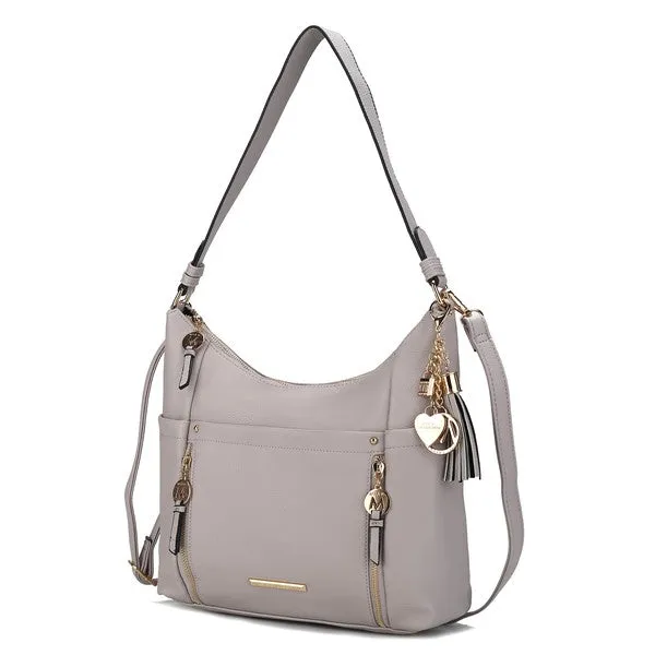 Sleek Sophisticate Vegan Leather Shoulder Bag