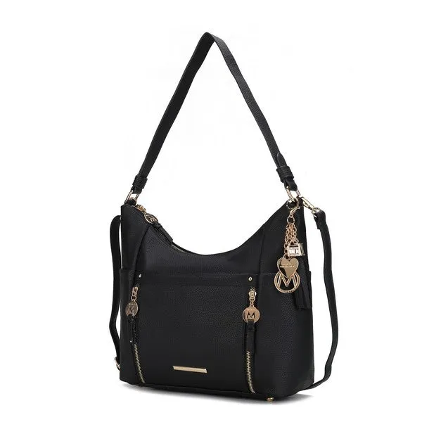 Sleek Sophisticate Vegan Leather Shoulder Bag
