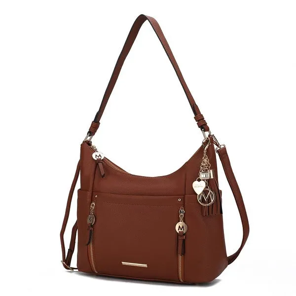 Sleek Sophisticate Vegan Leather Shoulder Bag