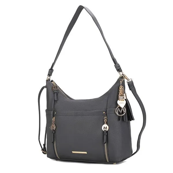 Sleek Sophisticate Vegan Leather Shoulder Bag