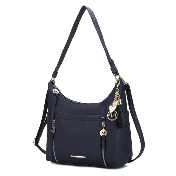 Sleek Sophisticate Vegan Leather Shoulder Bag