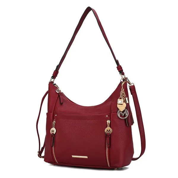 Sleek Sophisticate Vegan Leather Shoulder Bag