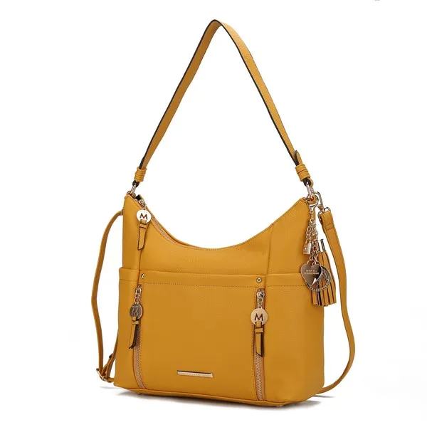 Sleek Sophisticate Vegan Leather Shoulder Bag