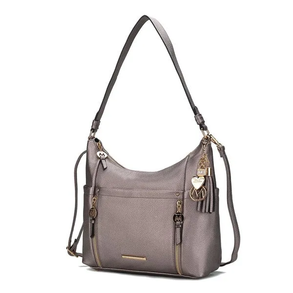 Sleek Sophisticate Vegan Leather Shoulder Bag