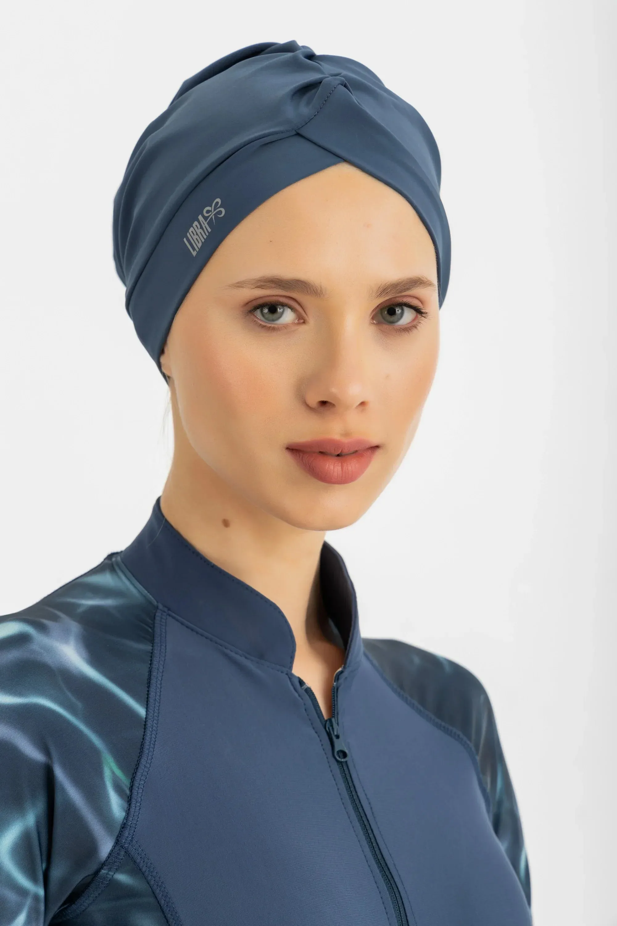 Sleek Swim Turban - Verdiigris