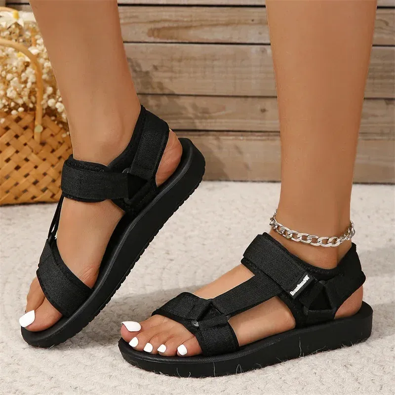 Sleek Velcro Sandals