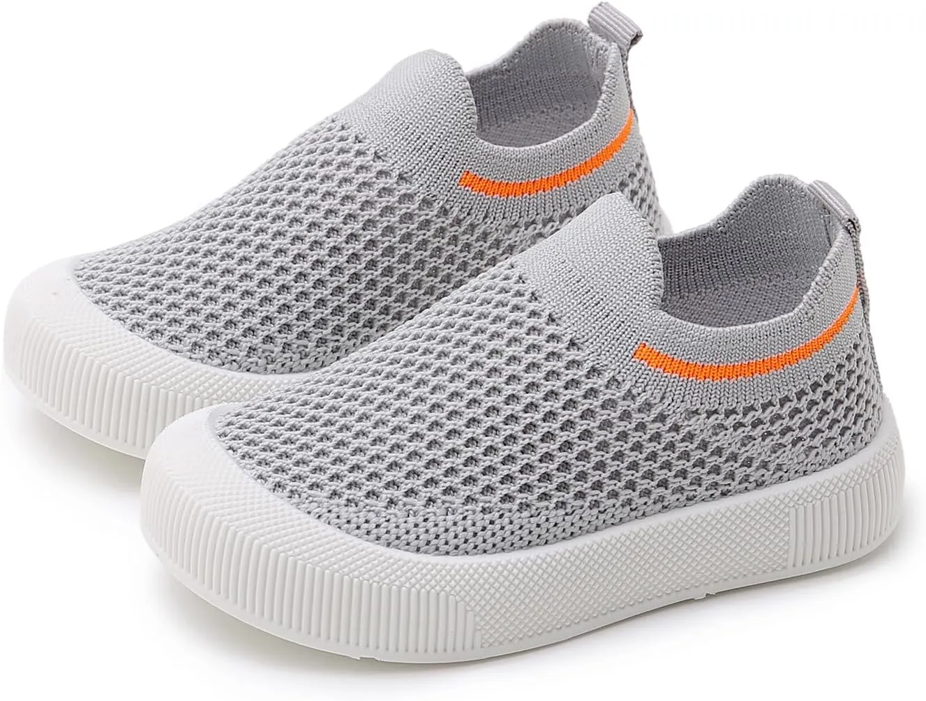 SOFMUO Baby Boys Girls Toddler Sneakers Kids Lightweight Knit Walking Shoes Mesh Breathable Tennis Trainers Shoe 1-3 Yrs