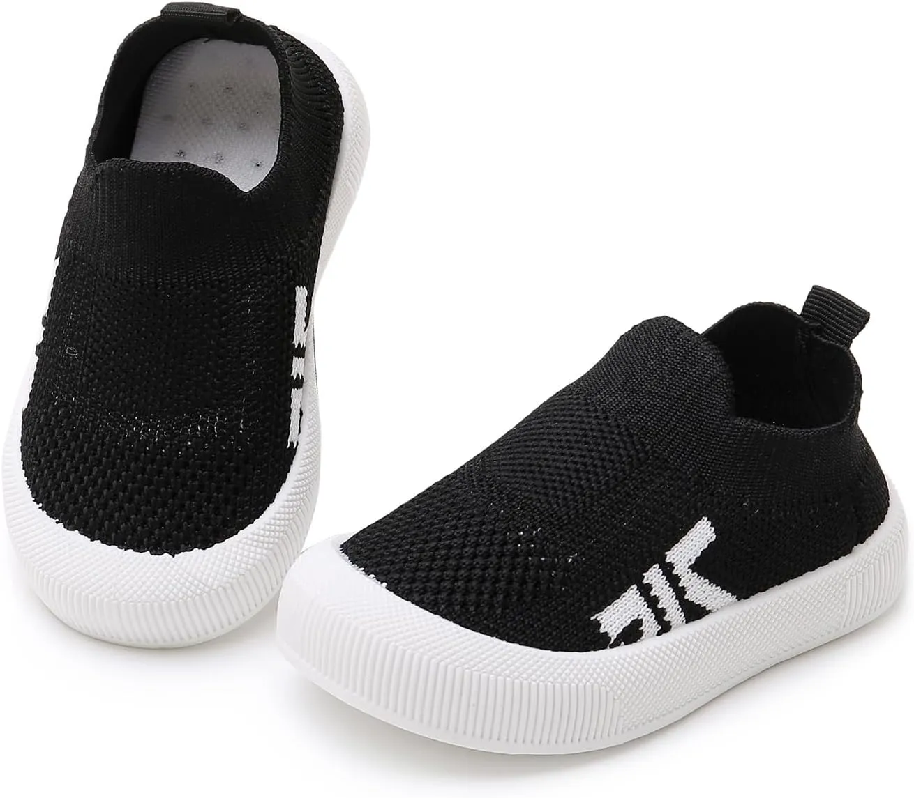 SOFMUO Baby Boys Girls Toddler Sneakers Kids Lightweight Knit Walking Shoes Mesh Breathable Tennis Trainers Shoe 1-3 Yrs