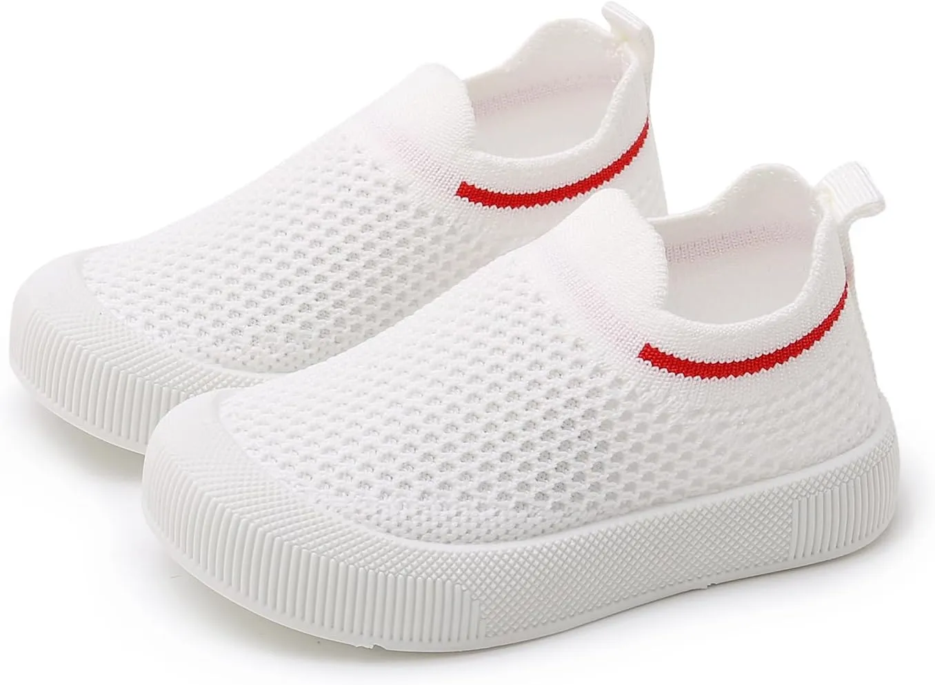 SOFMUO Baby Boys Girls Toddler Sneakers Kids Lightweight Knit Walking Shoes Mesh Breathable Tennis Trainers Shoe 1-3 Yrs