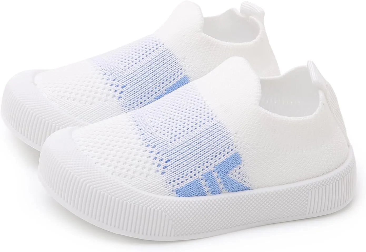 SOFMUO Baby Boys Girls Toddler Sneakers Kids Lightweight Knit Walking Shoes Mesh Breathable Tennis Trainers Shoe 1-3 Yrs
