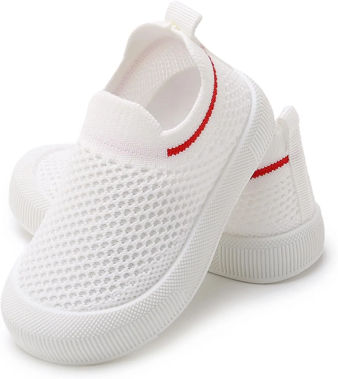 SOFMUO Baby Boys Girls Toddler Sneakers Kids Lightweight Knit Walking Shoes Mesh Breathable Tennis Trainers Shoe 1-3 Yrs