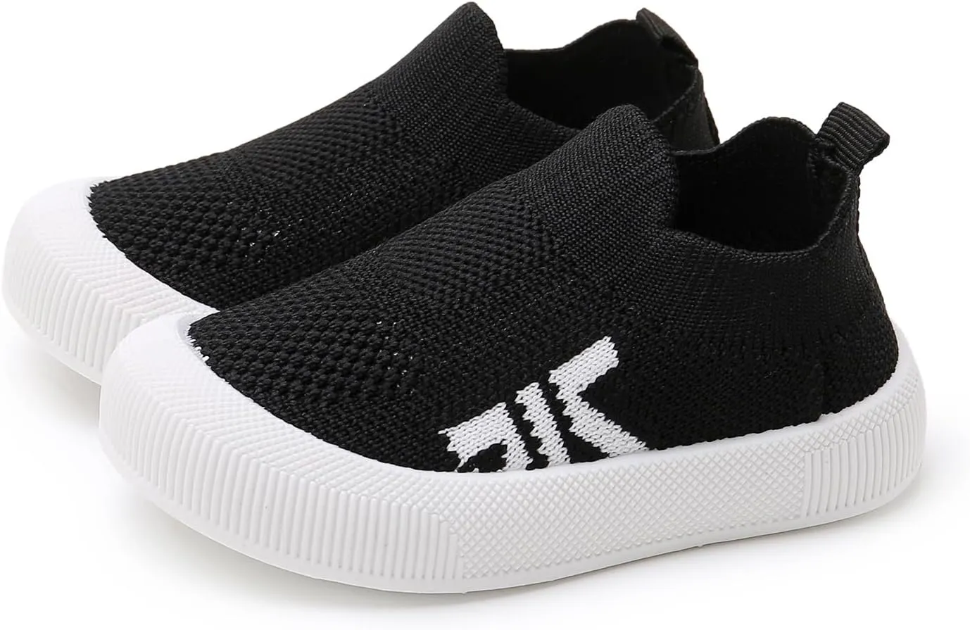 SOFMUO Baby Boys Girls Toddler Sneakers Kids Lightweight Knit Walking Shoes Mesh Breathable Tennis Trainers Shoe 1-3 Yrs