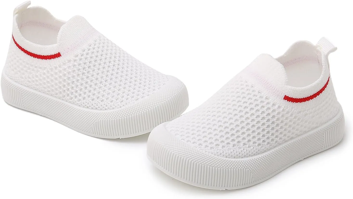 SOFMUO Baby Boys Girls Toddler Sneakers Kids Lightweight Knit Walking Shoes Mesh Breathable Tennis Trainers Shoe 1-3 Yrs