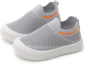 SOFMUO Baby Boys Girls Toddler Sneakers Kids Lightweight Knit Walking Shoes Mesh Breathable Tennis Trainers Shoe 1-3 Yrs