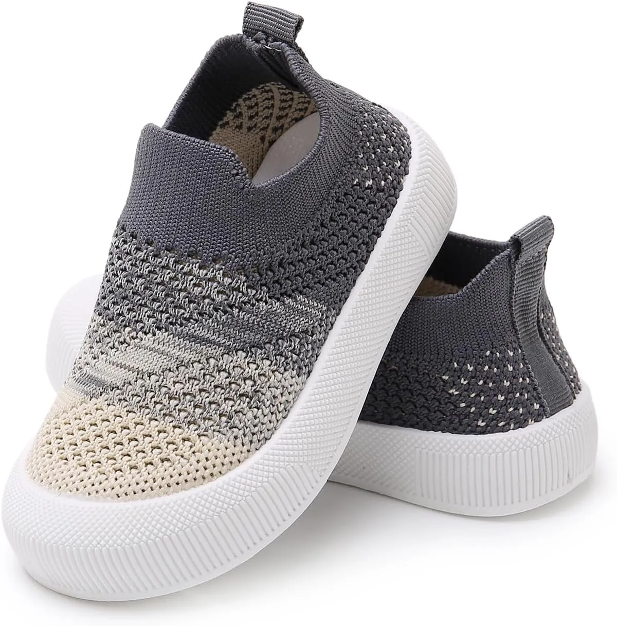 SOFMUO Baby Boys Girls Toddler Sneakers Kids Lightweight Knit Walking Shoes Mesh Breathable Tennis Trainers Shoe 1-3 Yrs