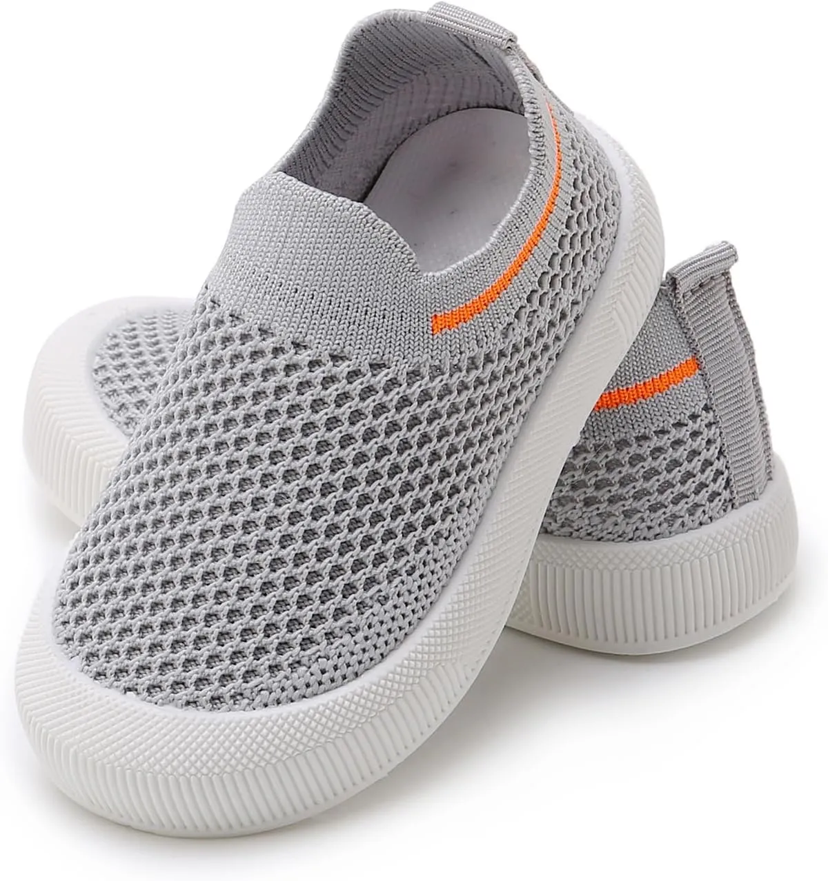 SOFMUO Baby Boys Girls Toddler Sneakers Kids Lightweight Knit Walking Shoes Mesh Breathable Tennis Trainers Shoe 1-3 Yrs