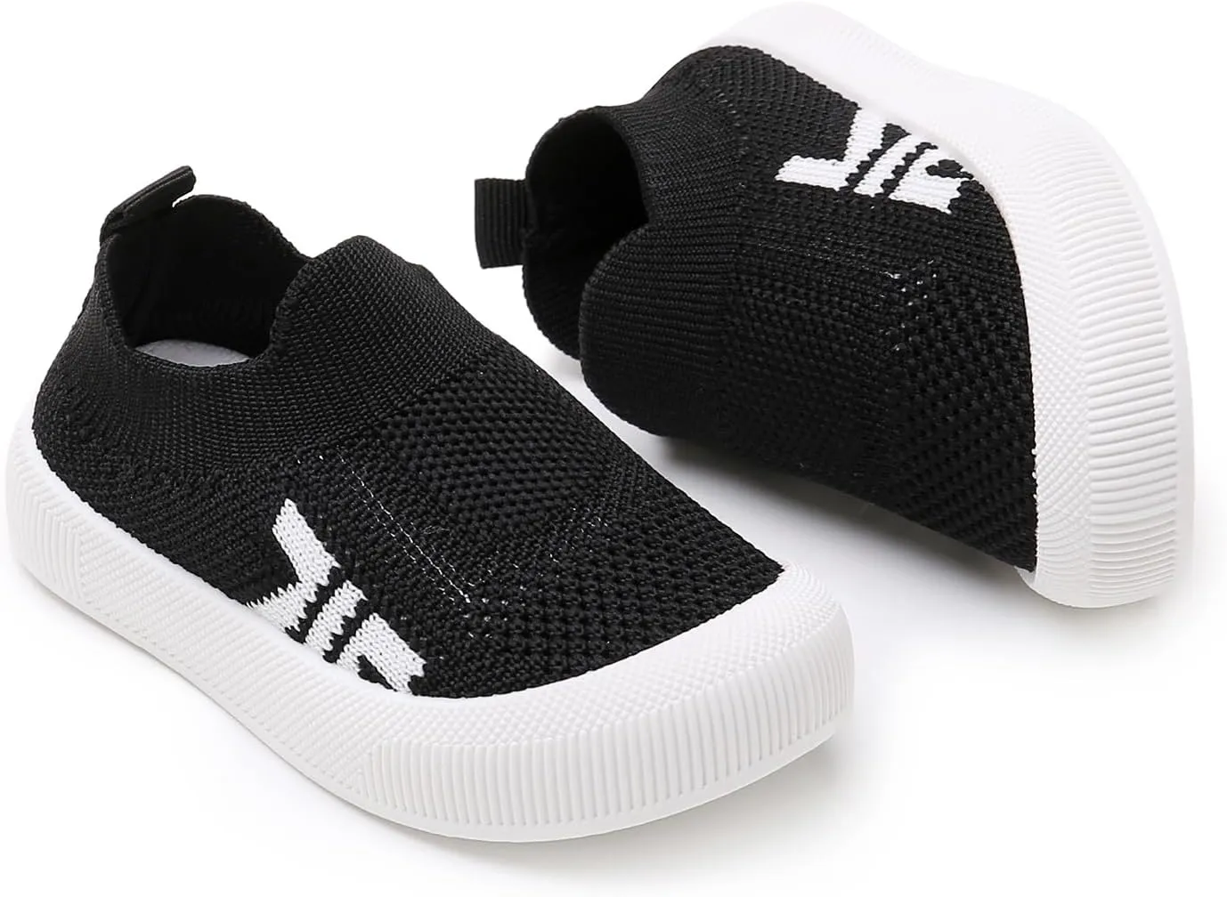 SOFMUO Baby Boys Girls Toddler Sneakers Kids Lightweight Knit Walking Shoes Mesh Breathable Tennis Trainers Shoe 1-3 Yrs