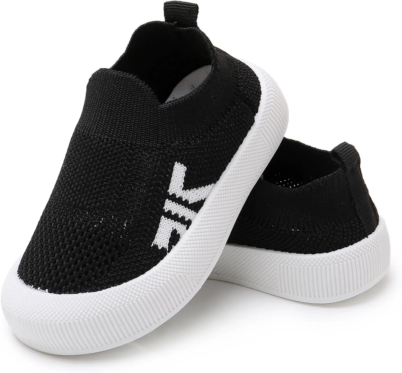 SOFMUO Baby Boys Girls Toddler Sneakers Kids Lightweight Knit Walking Shoes Mesh Breathable Tennis Trainers Shoe 1-3 Yrs