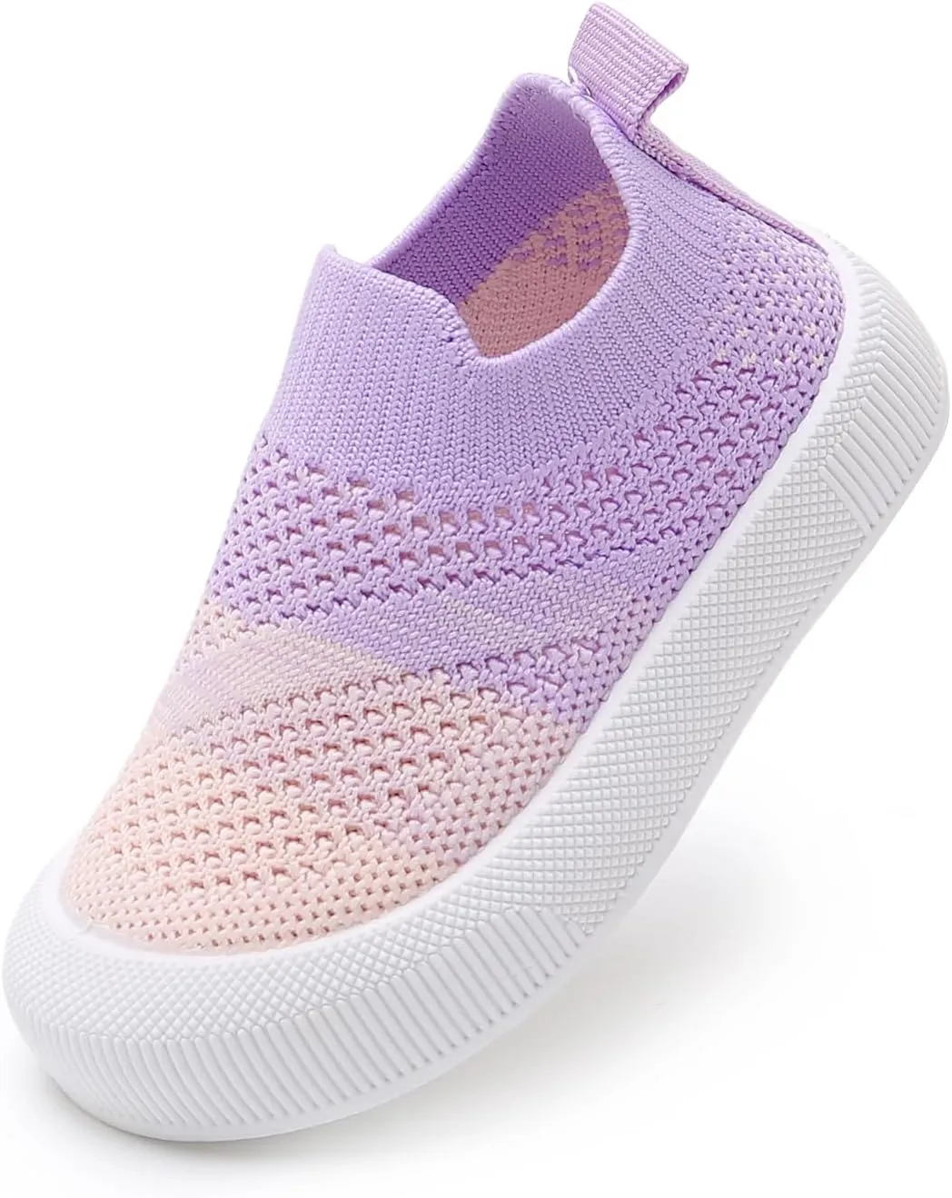 SOFMUO Baby Boys Girls Toddler Sneakers Kids Lightweight Knit Walking Shoes Mesh Breathable Tennis Trainers Shoe 1-3 Yrs