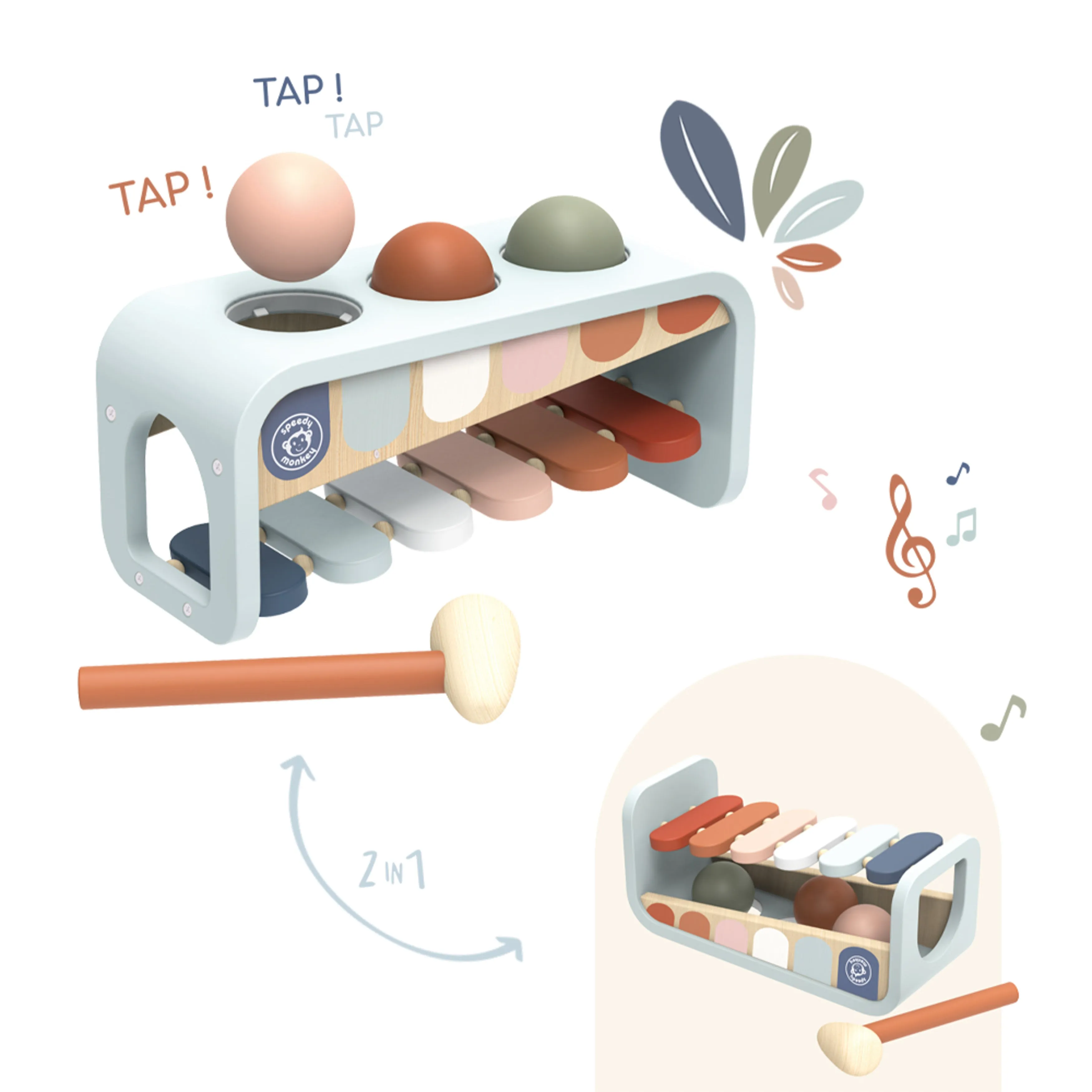 Speedy Monkey - Xylo Bench/Tap Tap Xylophone