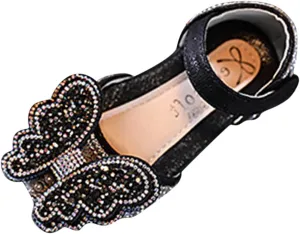 Summer Girls Dance Shoes Princess Dress Performance Shoes Cartoon Butterfly Shape Rhinestone Dance Shoes for