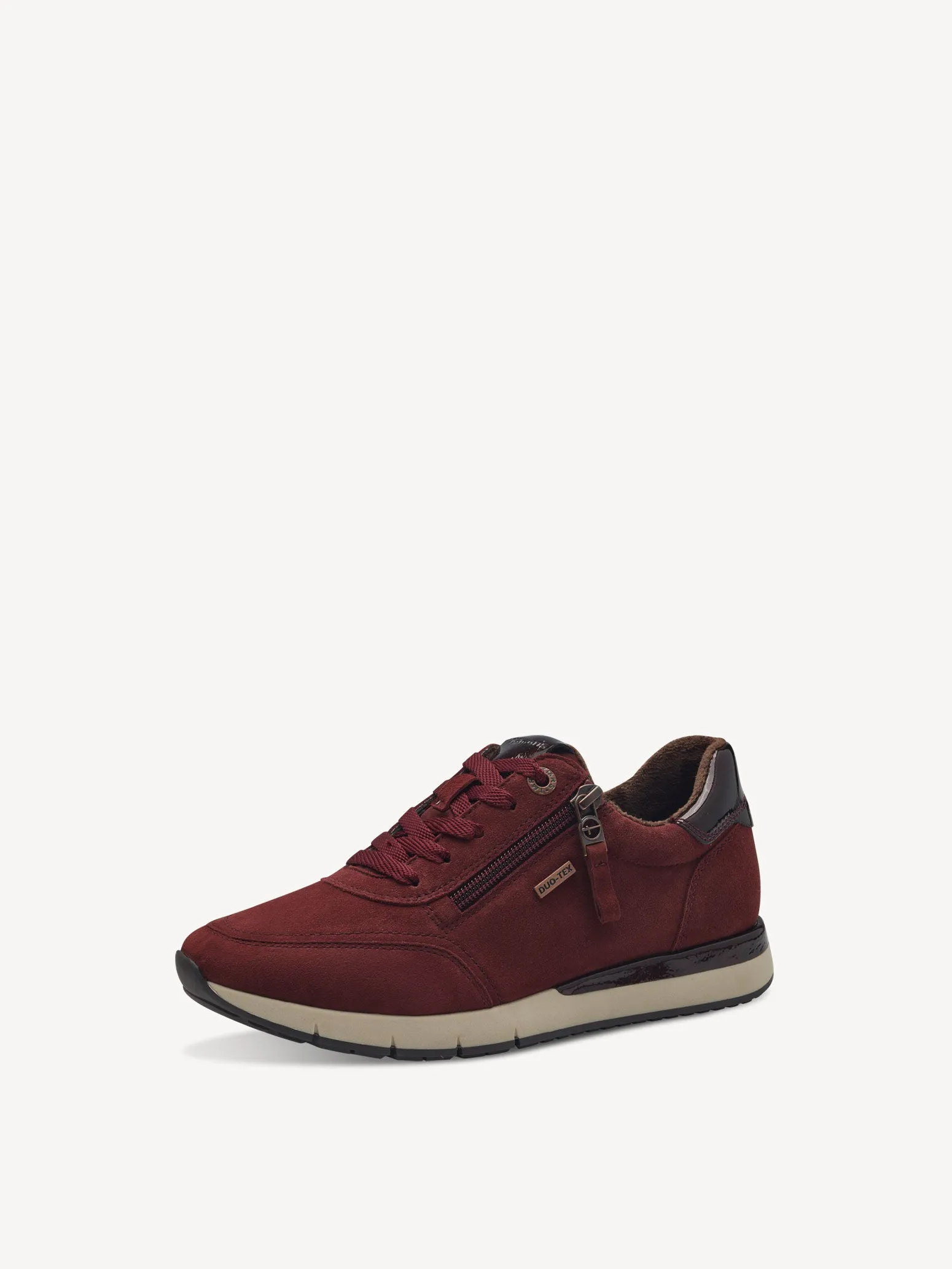 Tamaris Women's 8-83706-43 Leather Lace-Up Shoes Merlot
