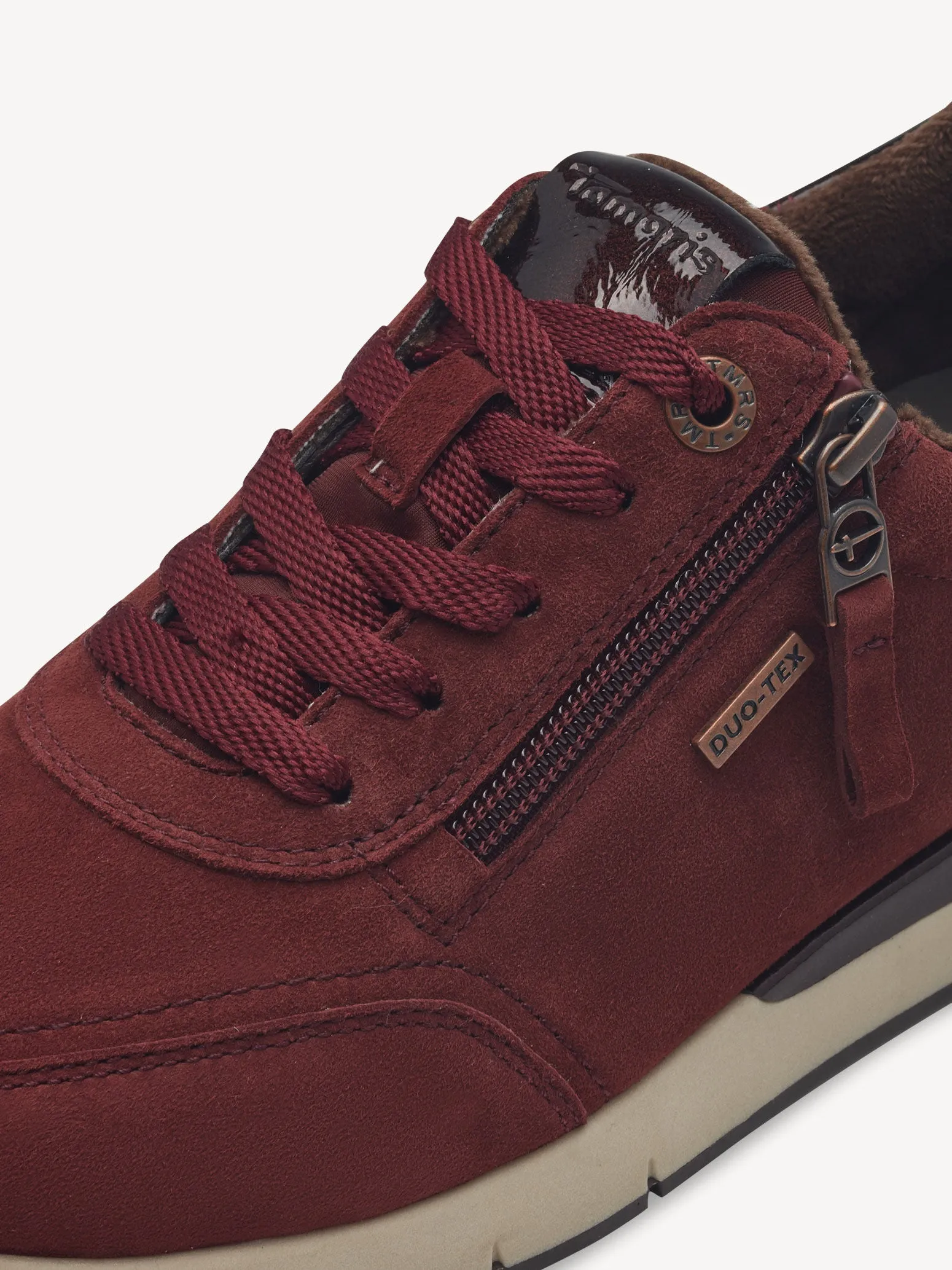Tamaris Women's 8-83706-43 Leather Lace-Up Shoes Merlot