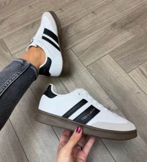 Teddy Smith (SS25) Lace Up Trainer With Gum Sole 78812 - Blanco (TS10)