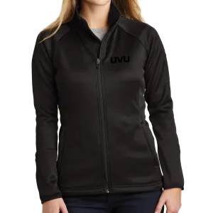 The North Face Ladies Canyon Flats Stretch Fleece Jacket - Mono Emb