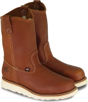 Thorogood American Heritage 11 Steel Toe Wellington Boots for Men - Premium Full-Grain Leather with Slip-Resistant Wedge Outsole and Comfort Insole; EH Rated
