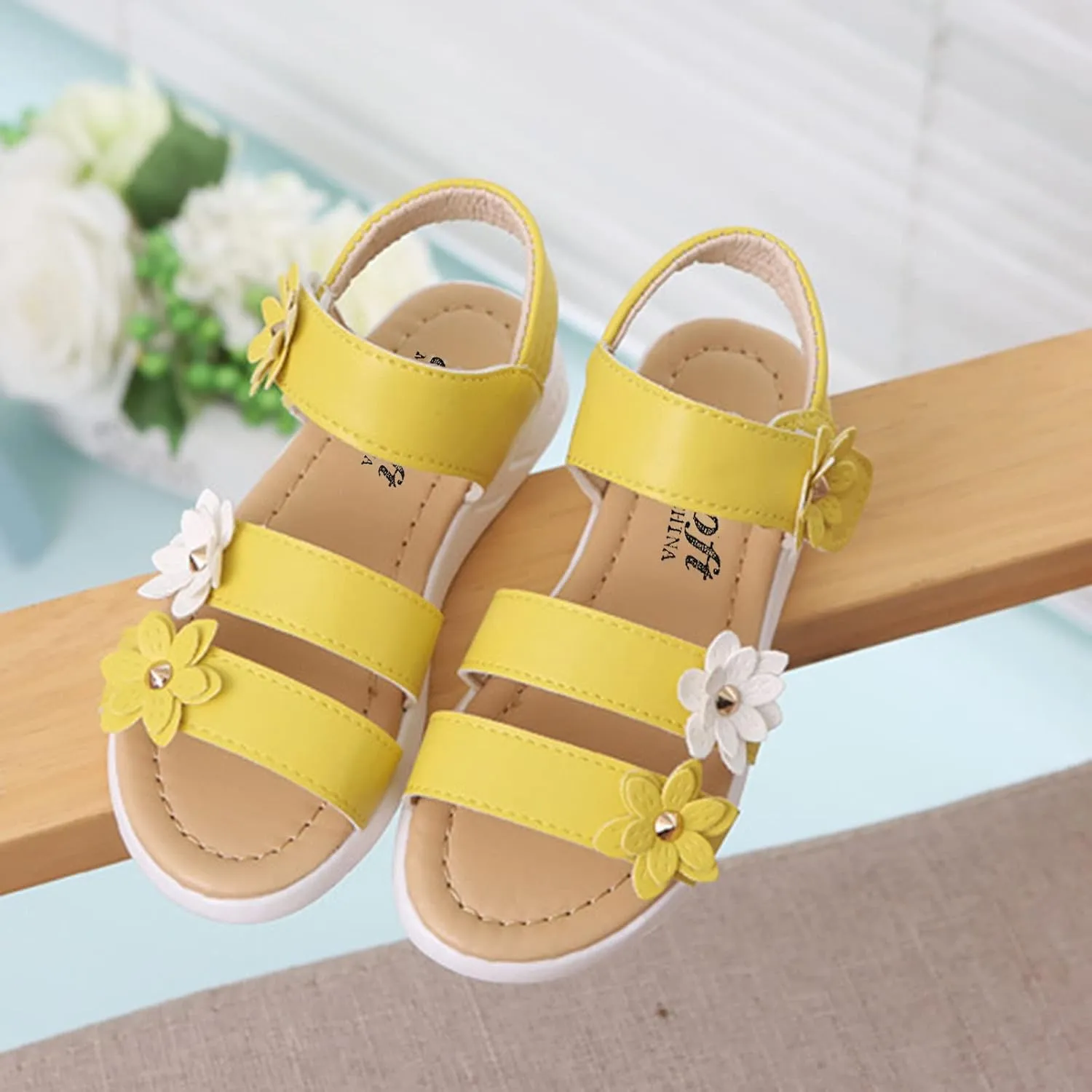Toddler Girls Rubber Non-Slip Sandals Kids Flower Shoes Baby Baby Shoes Baby Girl Booties