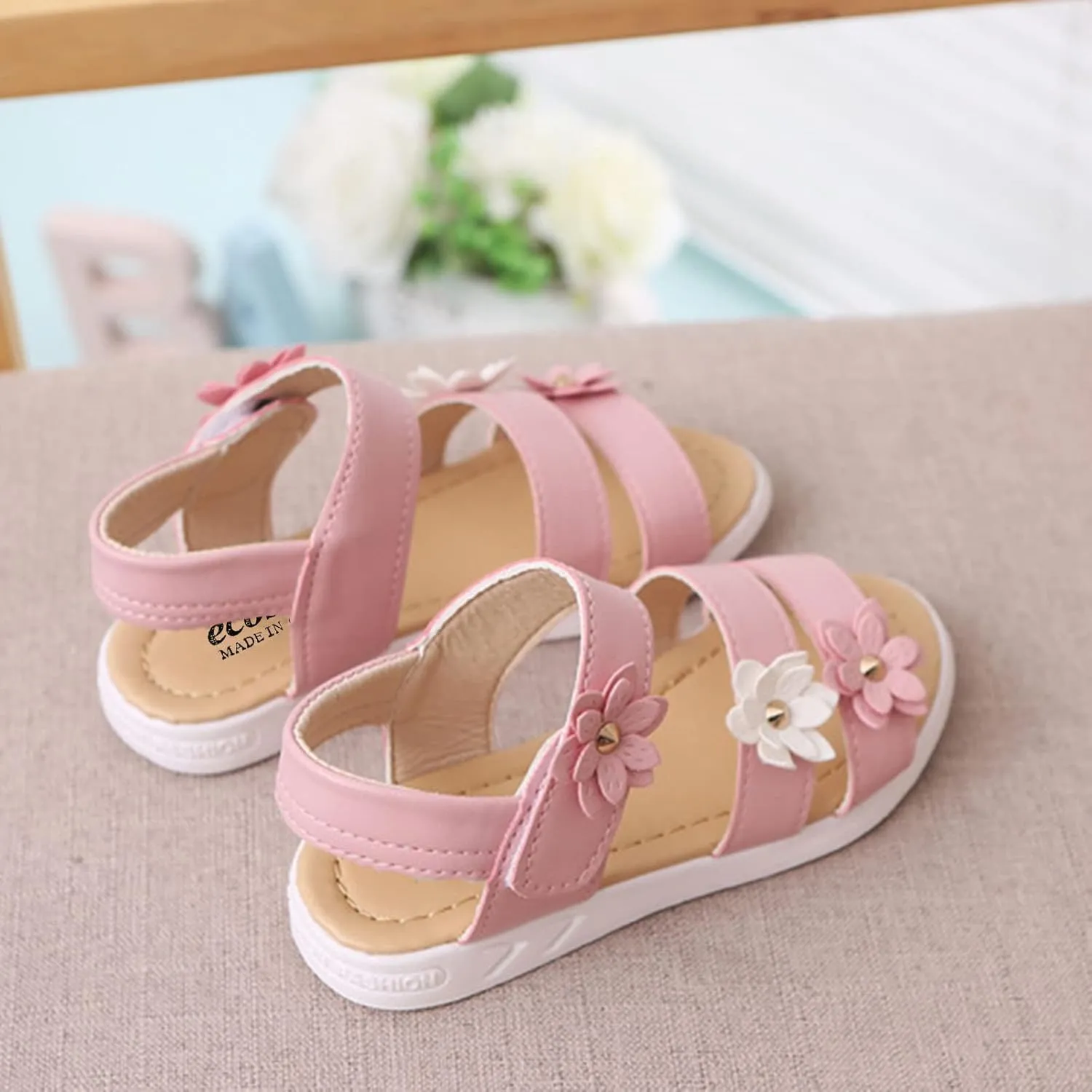 Toddler Girls Rubber Non-Slip Sandals Kids Flower Shoes Baby Baby Shoes Baby Girl Booties