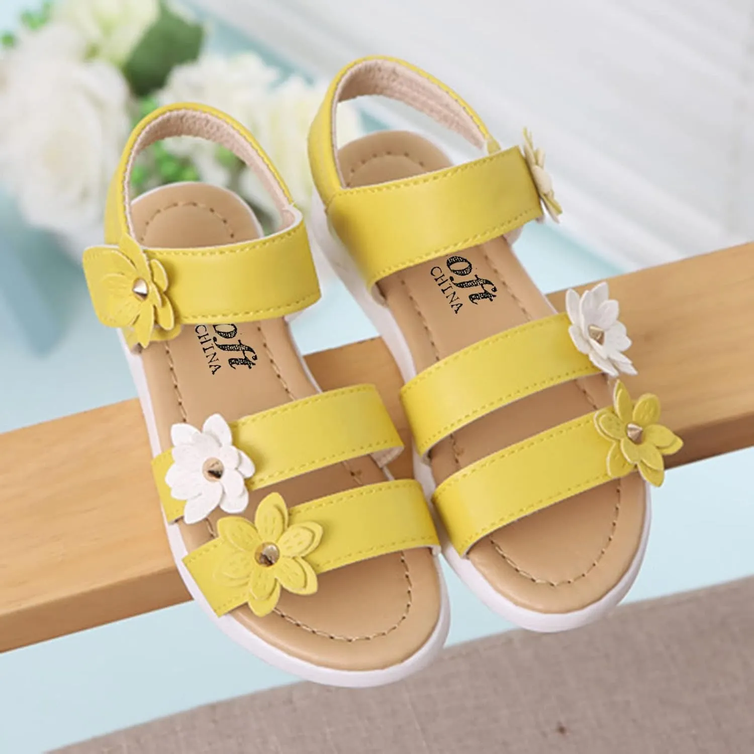 Toddler Girls Rubber Non-Slip Sandals Kids Flower Shoes Baby Baby Shoes Baby Girl Booties
