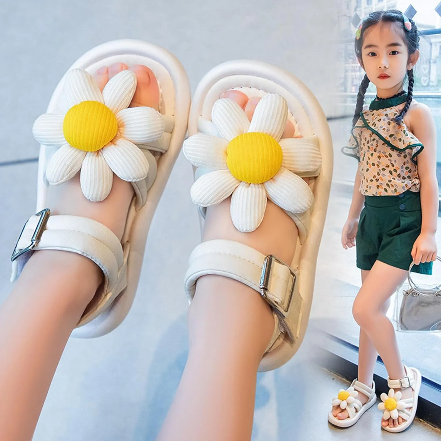 Toddler Summer Shoes Children's Soft Sole Shoe Pearl Decoration Fashion Girls' Bow Princess Shoes Soft Sole Baby Shoe