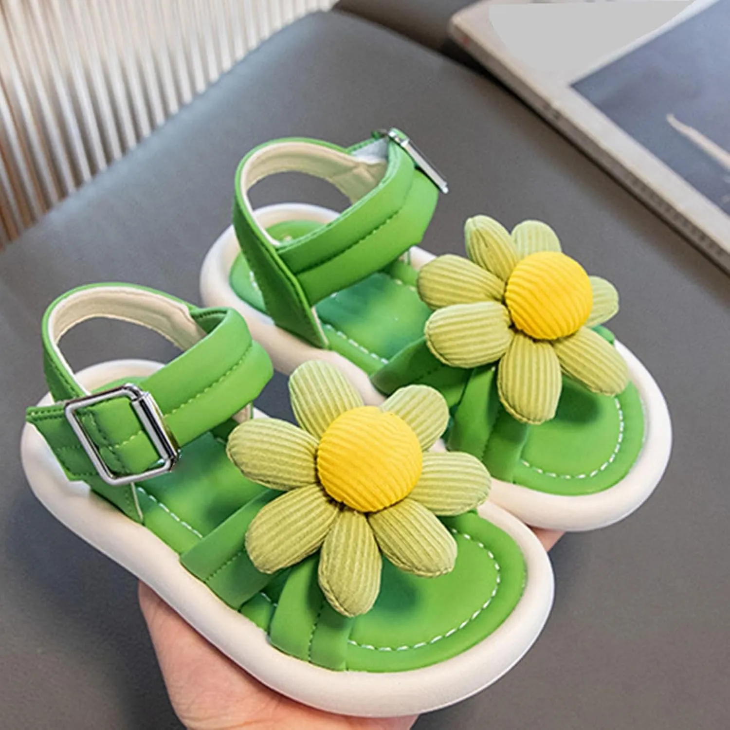 Toddler Summer Shoes Children's Soft Sole Shoe Pearl Decoration Fashion Girls' Bow Princess Shoes Soft Sole Baby Shoe