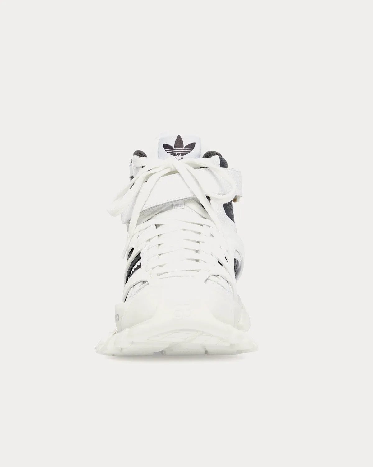 Track Forum White / Black High Top Sneakers