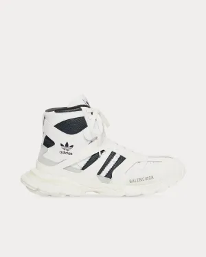 Track Forum White / Black High Top Sneakers