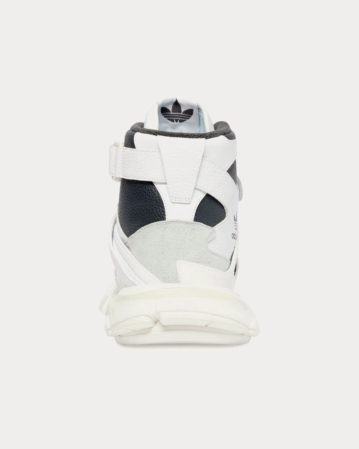 Track Forum White / Black High Top Sneakers