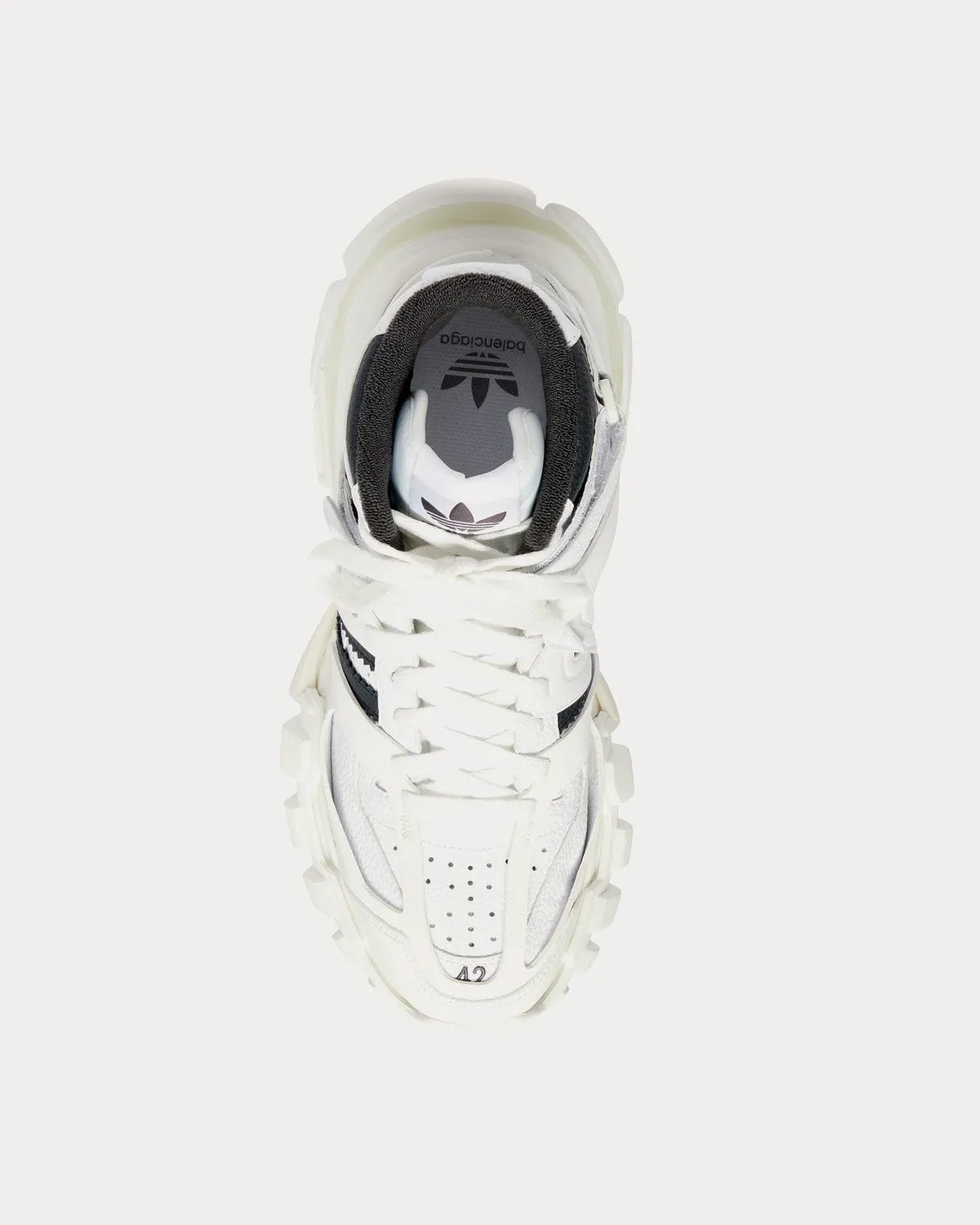 Track Forum White / Black High Top Sneakers