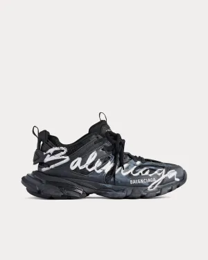 Track Signature Black / White Low Top Sneakers